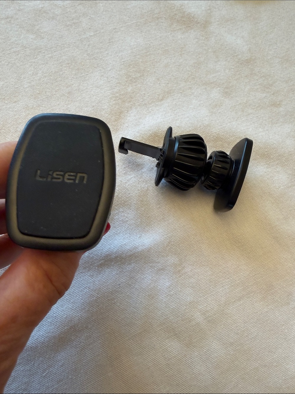 2 Black Magnetic Car Vent Phone Mount